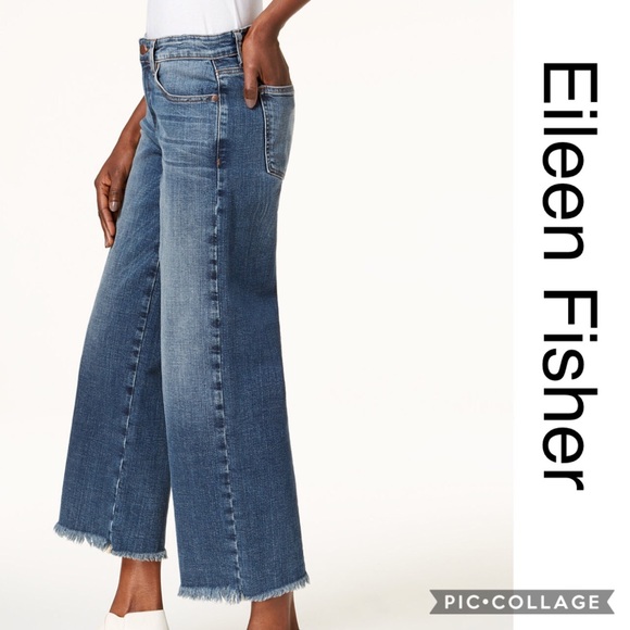 eileen fisher wide leg jeans